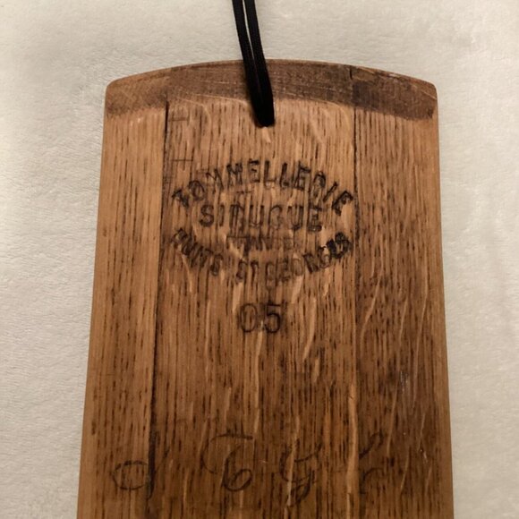 Paul Block Wine Barrel Furniture Authentic TONNELLERIE SIRUGUE 22” Platter - Picture 2 of 6